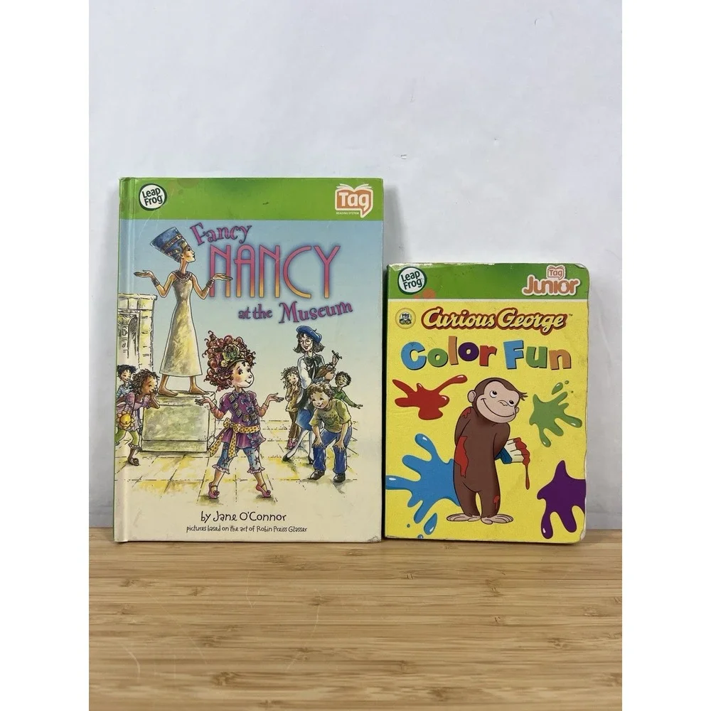 LeapFrog‎ TAG Book Lot – Fancy Nancy & Curious George (2 Books)